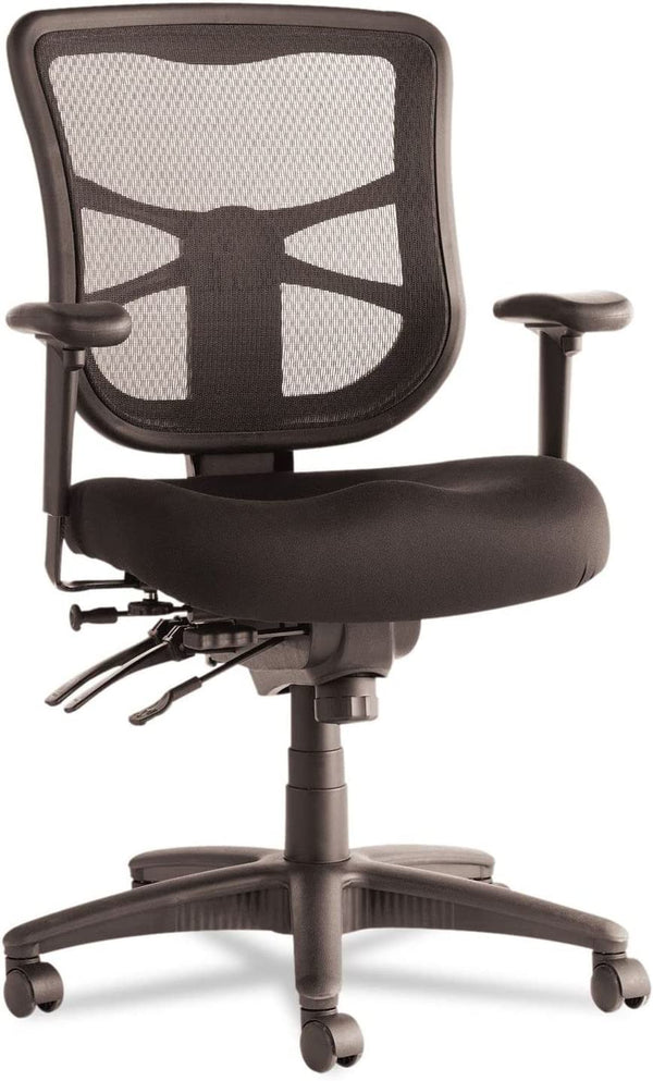 Alera ALEEL42ME10B Alera Elusion Series Mesh Mid-Back Multifunction Chair Black Like New