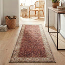 Superior Geometric Medallion Indoor Washable Rug, Toucan Collection, 2'7"x10' - Brand New
