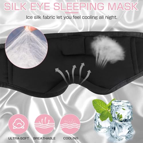 LC-DOLIDA SLEEP HEADPHONES 3D SLEEP MASK BLUETOOTH WIRELESS MUSIC EYE_MASK - Like New