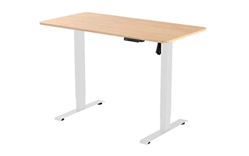 UNCAGED ERGONOMICS RISE UP ESSENTIAL ELECTRIC STANDING DESK ADJUSTABLE - WHITE - Like New