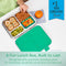 BENTGO KIDS STAINLESS STEEL LEAK-RESISTANT LUNCH - 3 COMPARTMENTS - GREEN - Like New