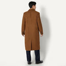 AMAZON ESSENTIALS (DEMI'S PICK) MEN'S WOOL LONG COAT - SIZE: MEN XL - CARAMEL - Brand New