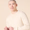 AMAZON ESSENTIALS MEN'S LONG-SLEEVE CREWNECK SWEATER, 100% COTTON - SIZE: L - Brand New