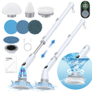 LABIGO Electric Spin Scrubber LA4 Pro Dual Speed, Display, 6 Replacement - White - Like New