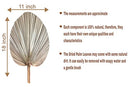 Chrissenia Dried Palm Leaves 18" with Boho Dried Flowers | B09Z6537KY - Like New