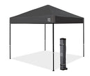 E-Z UP Ambassador Instant Pop Up Canopy Tent, 10' x 10', Roller Bag, Steel Gray - Like New