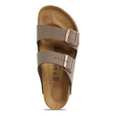 BIRKENSTOCK UNISEX ARIZONA TWO-STRAP FOOTBED SANDAL - MEN 6 NARROW - MOCHA - Like New
