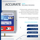 Alpha Works GUR003 1/4" NPT 30' Hose LCD Digital Tire Inflator Gauge - Silver - Like New