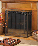 Modern Fireplace Screen Contemporary Rustic Classic Screens Black B077836MFX - Brand New