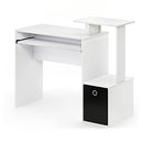 FURINNO ECON MULTIPURPOSE OFFICE COMPUTER WRITING DESK 12095WH/BK - WHITE/BLACK - Like New