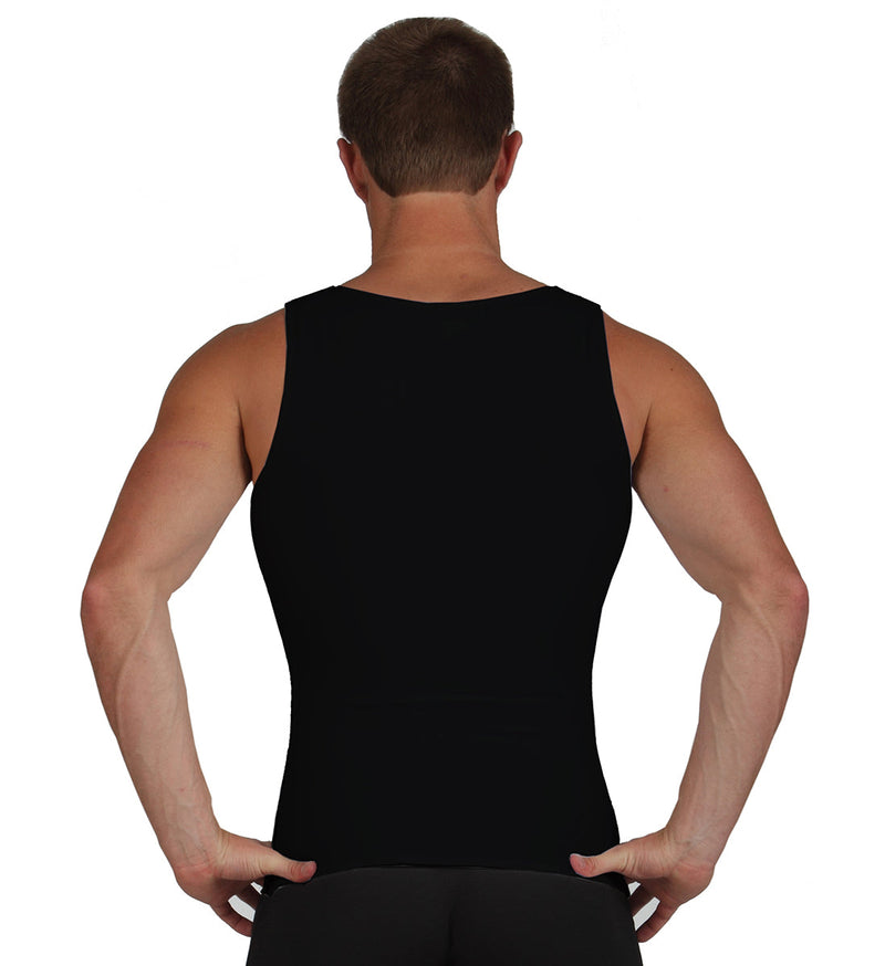 INSTA SLIM HIGH COMPRESSION MUSCLE TANK SIZE: MEN XL - BLACK/WHITE - Brand New