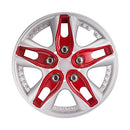 13 Inch RED ABS Wheel Cover Kit Car Vehicle Wheel Rim Skin 13'' Hubcap 4 Pack - Brand New