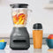 OSTER SMOOTHIE BLENDER, 20 OZ. BLEND-N-GO CUP, 700W, 8 SPEEDS - GRAY - Like New