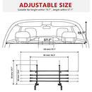 JOYTUTUS DOG CAR BARRIER SUVS ADJUSTABLE SAFETY DOG BARRIER CAR - BLACK - Like New