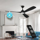 PARROT UNCLE 60" DIMMABLE LED CEILING FAN LIGHT REMOTE CONTROL - Scratch & Dent