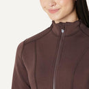 AMAZON ESSENTIALS WOMEN'S ACTIVE SWEAT SLIM-FIT ZIP-RICH HAZEL-SIZE LARGE - Brand New
