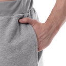 KNO60440IZOD MEN'S QUILTED KNIT SLEEP JOGGER PANT MEN L LIGHT GREY HEATHER - Like New