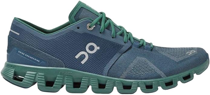ON RUNNING CLOUD X MEN'S SHOE SIZE 10.5 - STORM/TIDE - Like New