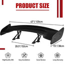 ACMEX Racing Rear Spoiler GT Style 47Inch ABS Car Trunk Wing Spoiler - Brand New