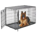MidWest Homes Pets Life Stages LS-1648DD Double Door Folding Crate - Black - Like New