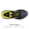 BROOKS MEN'S GHOST 15 NEUTRAL RUNNING SHOE SIZE: MEN 9.5 BLACK/NIGHTLIFE/BLUE - Like New