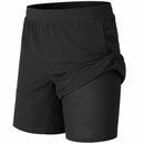 JUMP START MEN 2 IN 1 STRETCH ACTIVE QUICK DRY STRETCHY LINER - SIZE: L - BLACK - Brand New