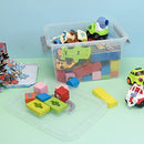 Nesmilers 6 Packs 6L Plastic Storage Boxes Small Clear Bins W Lid B08B3F94QY - Brand New