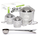CHEFAST CTIS-001 Tea Infuser for Loose Tea Set 1 Large and 2 Single Infusers - Like New