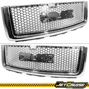 JETCRUISE FITS 07-13 GMC SIERRA 1500 DENALI FRONT BUMPER UPPER HOOD GRILL GRILLE - Brand New