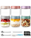 COZYVERGE 6 PACK 10 OZ OVERNIGHT OATS CONTAINERS MULTICOLOR - Like New