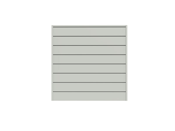 CROWNWALL PVC SLAT WALL PANELS 4ft by 4ft (16 sqft) Section, Graphite - Like New