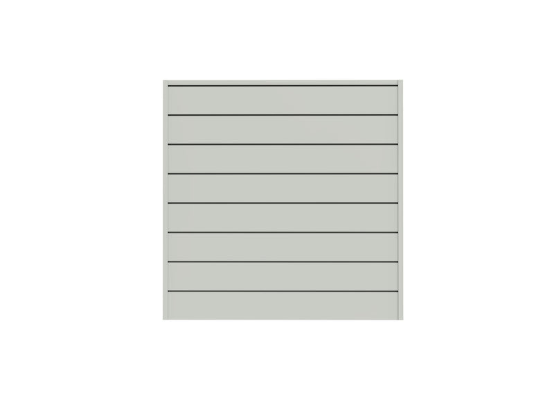 CROWNWALL PVC SLAT WALL PANELS 4ft by 4ft (16 sqft) Section, Graphite - Like New