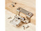 AMAZON BASICS 50-PACK 1/2" OVERLAY WRAP CABINET HINGE - SATIN NICKEL - Brand New