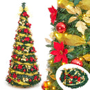 DECOWAY PRE LIT PRE DECORATED CHRISTMAS TREE POP UP, UO056789 - MULTICOLOR - Like New