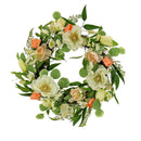 National Tree Company 22" Artificial Spring Wreath with Bloom - Pink/Multi - Like New