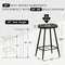 Counter Stools Set 3 Modern 24 inch Counter Height Black Faux Leather Barstools - Like New