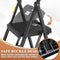 HBTOWER STEP LADDER FOLDING STEP STOOL WITH WIDE ANTI-SLIP PEDAL KQ0004 - BLACK - Like New