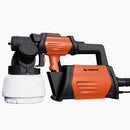 TILSWALL PAINT SPRAYER 800W HVLP SPRAY PAINT GUN WITH 1300ML CONTAINER-ORANGE - Like New
