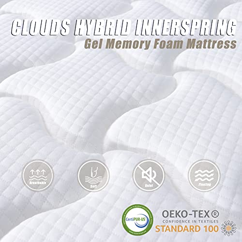 FLEXPEDIC DEEP SLEEP QUEEN MATTRESS 10 INCH IN A BOX CLOUD MATTRESS P2203323 - Brand New