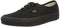 VANS AUTHENTIC SHOE UNISEX MEN 6 WOMEN 7.5 BLACK/BLACK Like New