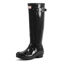 WFT1000RGL HUNTER WOMEN'S TALL GLOSS RAIN BOOTS SIZE 5 BLACK - Scratch & Dent