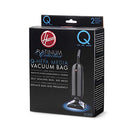HOOVER VACUUM CLEANER BAGS PLATINUM UPRIGHT VACS PACK OF 2 TYPE Q - AH10000 - Like New