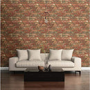 30.75 sq. ft. Red West End Brick Peel and Stick Wallpaper - Brand New