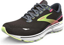 1203801B083 BROOKS WOMEN GHOST 15 RUNNING SHOE BLACK/EBONY/SHARP GREEN SIZE 11 Like New