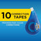 BIC WITE-OUT EZ CORRECT TEAR-RESISTANT TAPE 39.3 FT 10-COUNT PACK - MULTICOLOR - Brand New