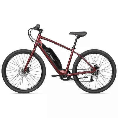 SCHWINN REGENT 27.5" ADULT HYBRID BIKE - DARK RED - Like New