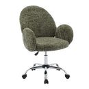 B0DK1LCHCK Office Chair - Green Coffee Chair High-Back Adjustable Headrests - Brand New