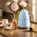 SMEG KLF03 Electric Kettle 1.7L (7 Cup), Retro Hot Water Boiler – Pastel Blue - Like New