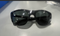RAY BAN RB4154 57MM RECTANGLE SUNGLASSES BLACK FRAME BLACK LENSES - BLACK - Like New