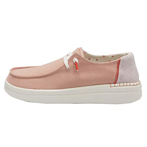 HEY DUDE WENDY RISE SLIP-ON WOMEN'S SHOE 121945031 CHAMBERAY ROSE, SIZE 6 Brand New